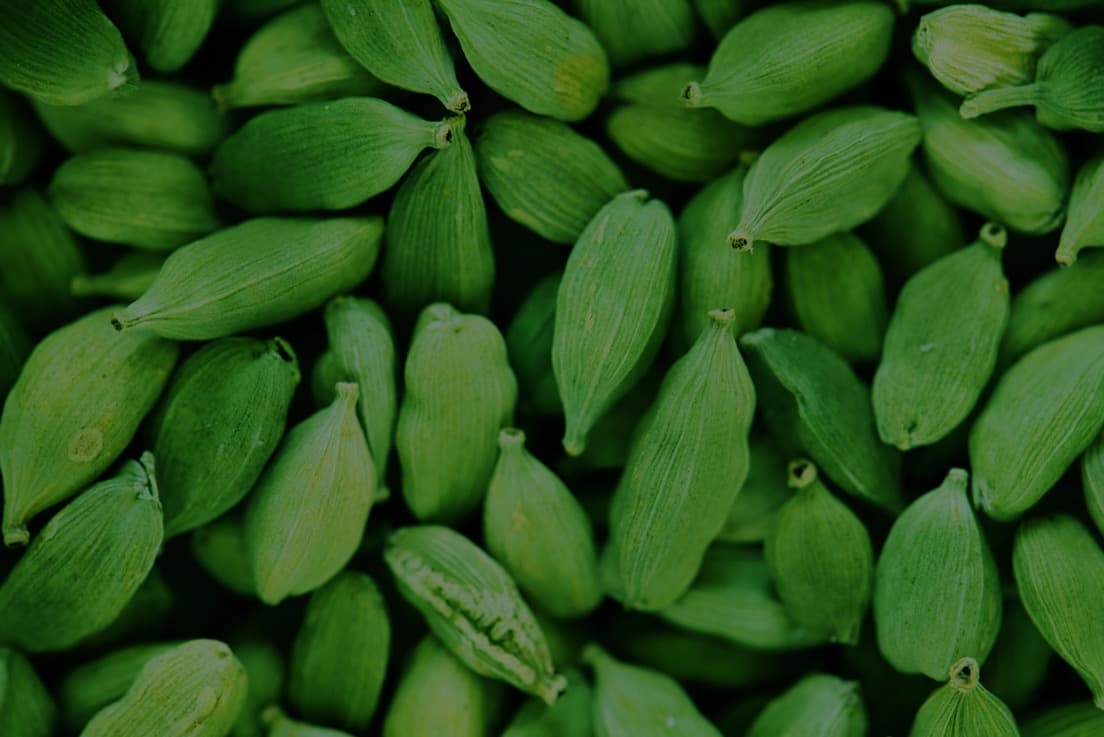 Sun-dried green cardamom ready for sorting and grading by RCC Spices